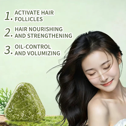 Herbal Shampoo Soap Handmade Hair Care for All Hair Types Oil Control Refreshing Fall 2026 Trend
