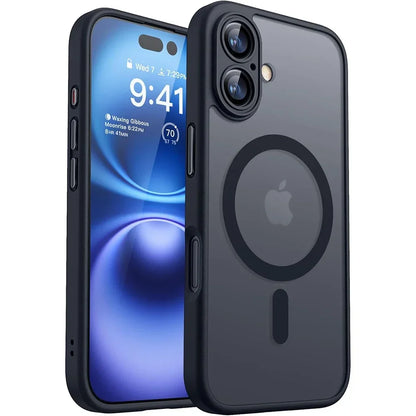 iPhone Case Magnetic Matte Translucent Armor MagSafe Compatible Shockproof Anti-Fingerprint Back To School 2026 Gift