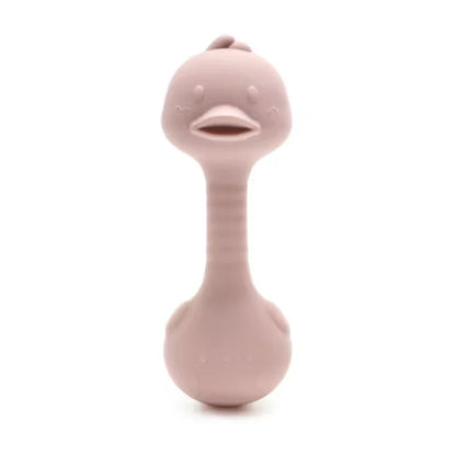 Silicone Rabbit Teether Rattle Newborn Sensory Toys