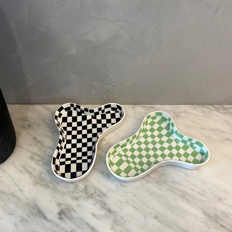 Ceramic Cloud Plate Minimalist Decorative Tray Fall 2025 Home Decor Multipurpose Jewelry And Snack Dish