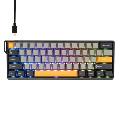 Mechanical 60 Percent Hot Swap Keyboard Aluminum RGB Hall