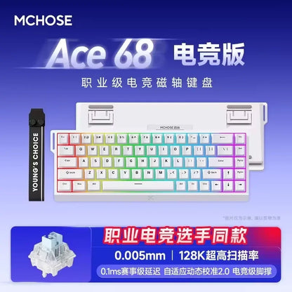 Hall Effect 68 Key Magnetic Gaming Keyboard Topographic RGB