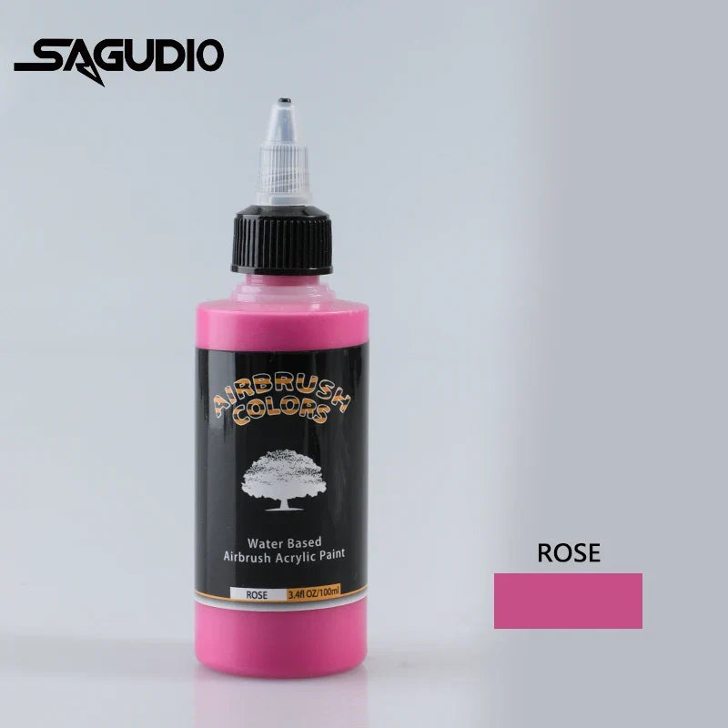 Airbrush Acrylic Paint Matte Inks Water Based Easy to Clean 32 Color Set 100ml Bottles For Model Hobby TikTok Viral Craft Trend 2026