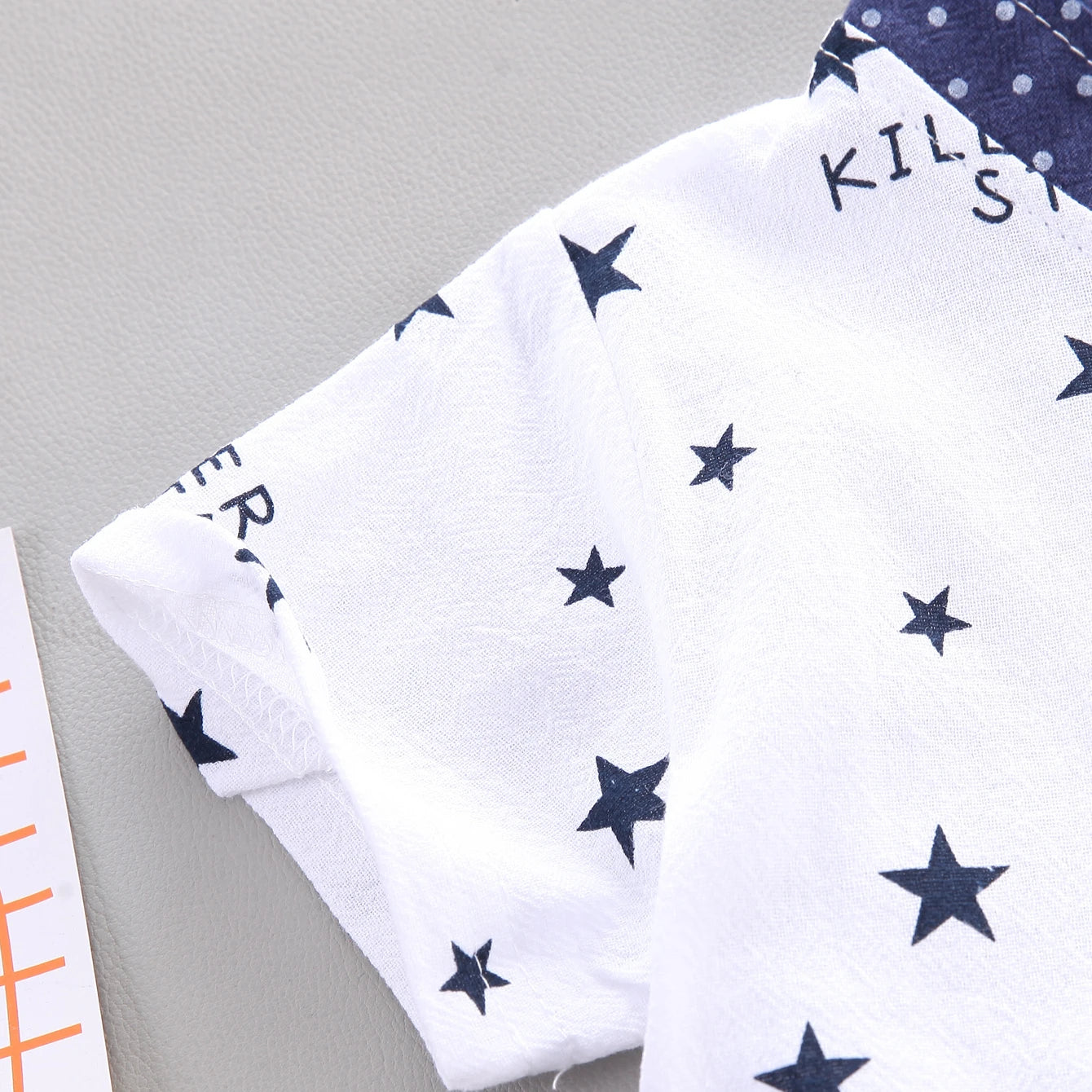 Baby boy wearing a summer t-shirt and shorts set