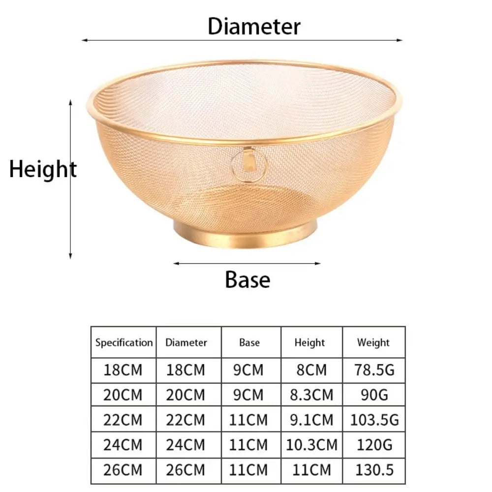 Mesh Colander Fine Mesh Strainer Kitchen Drain Basket For Rinsing Fruits And Rice Fall 2026 Kitchen Trend