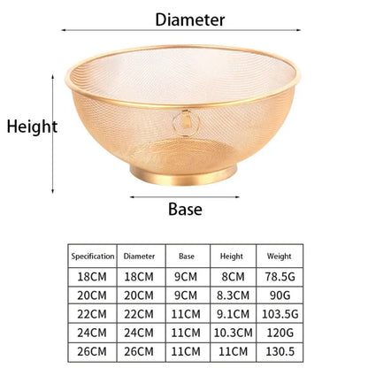 Mesh Colander Fine Mesh Strainer Kitchen Drain Basket For Rinsing Fruits And Rice Fall 2026 Kitchen Trend