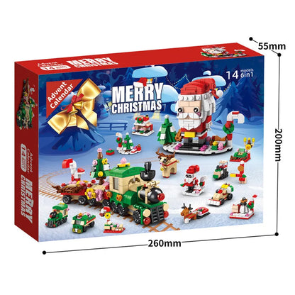 Christmas Building Blocks Advent Calendar DIY Kit Kids
