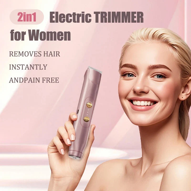 Electric Shaver For Body Hair 2 In 1 Dual Head Personal Groomer Underarm And Leg Hair Removal TikTok Viral Fall 2026