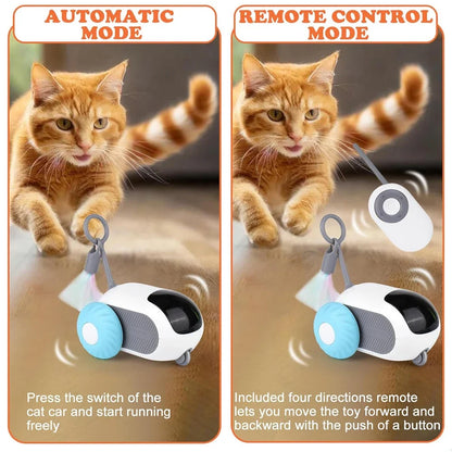 Smart Cat Toy 2 Modes Remote Controlled Car for Cats Dogs Interactive Playing Kitten Training Supplies