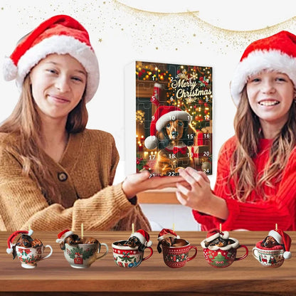 24 Day Advent Calendar With Figure Ornaments