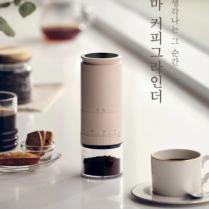 Coffee Grinder Rechargeable 1500mAh Portable Electric Burr Grinder Travel Home Fall 2025 Precision Grind
