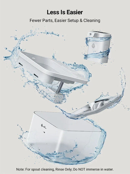 Cat Water Fountain 2.5L Stainless Steel Automatic Sensor Dispenser Cordless 4000mAh Battery Fall 2025 Healthy Hydration