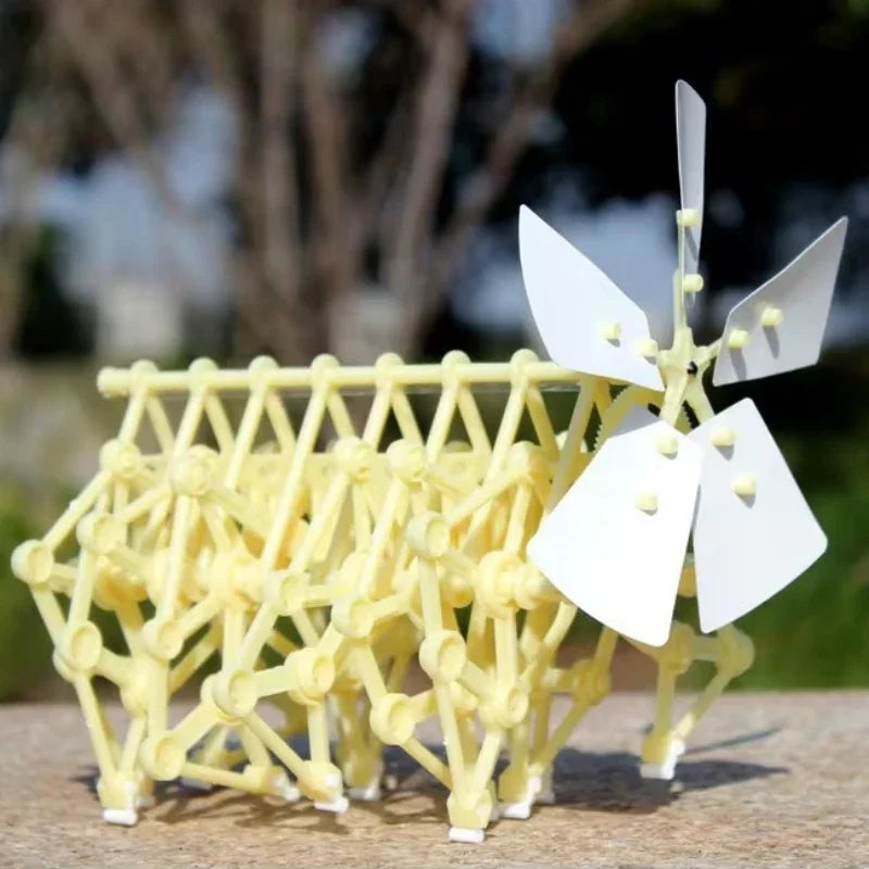 Wind Powered Robot Kit DIY Bionic Walking Toy STEM Experiment Summer 2025 Hands On Non Electric Gift