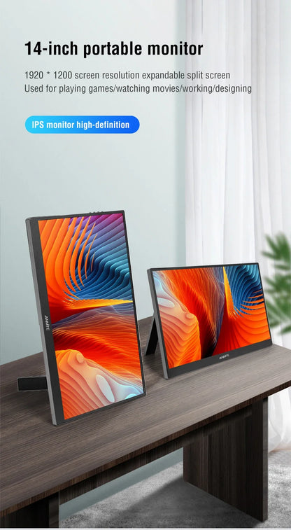 Portable Monitor 14.1 Inch Touch IPS HDR10 Second Screen