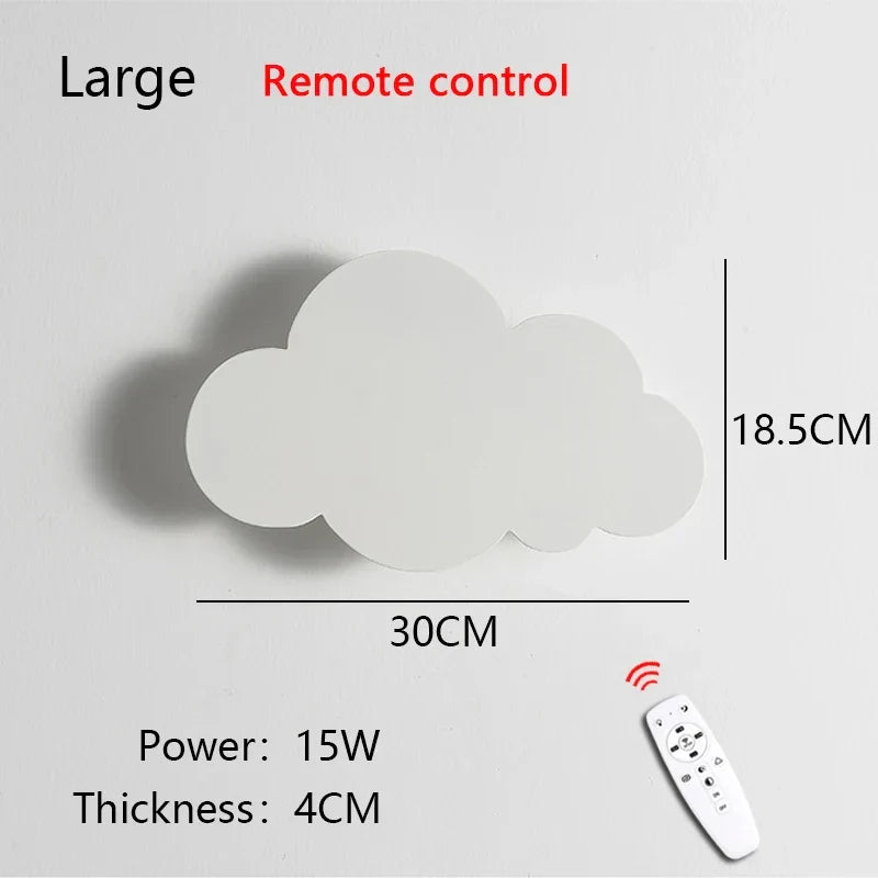 Cloud Wall Lamp Dimmable LED Nursery Light Remote Control Night Light Nursery Bedroom Decor Fall 2025 Cozy