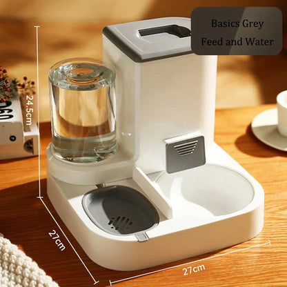 Automatic Pet Feeder Gravity Food And Water Dispenser Set No Batteries Hands Free Fall 2025 Easy Clean