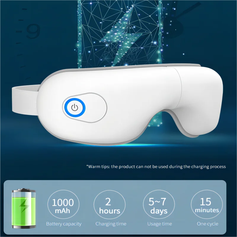 Eye Massager Foldable With Heat And Bluetooth Music Sleep Aid For Eye Strain 2026 Trend