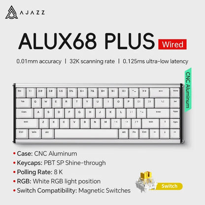 Mechanical Keyboard Sixty Mini Wireless ARGB Magnetic Hall