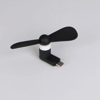 Type-C Small Fan Flexible Bendable Fan For Laptop AC Charger Portable Mini Fan Summer Gadget