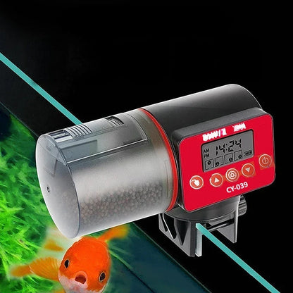 Automatic Fish Feeder 200g Reservoir Plastic Aquarium Feeder Fall 2025 Timed Hands Free Feeding
