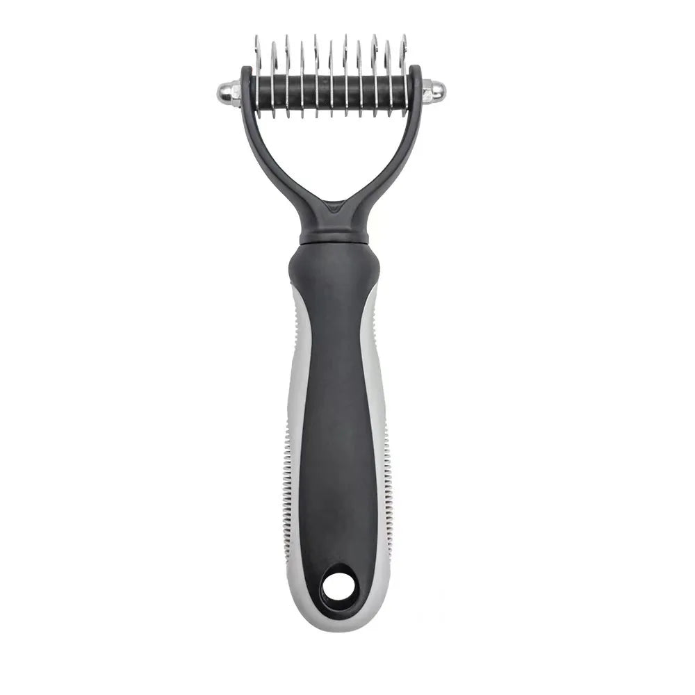 Pet Grooming Care Deshedding Brush for Dogs & Cats - Fur Remover & Knot Cutter Comb