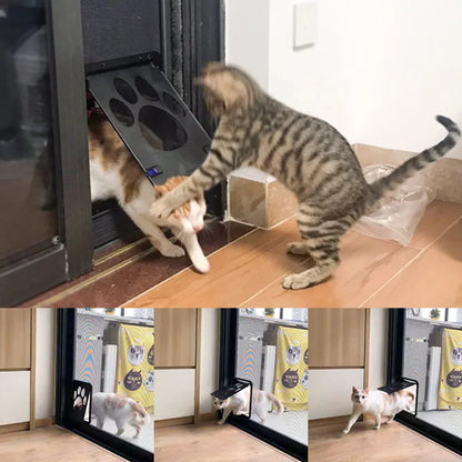 Pet Door Lockable Magnetic Screen Flap Panel Universal Door Gate Window Pet Entry Spring 2025 Easy Install Secure
