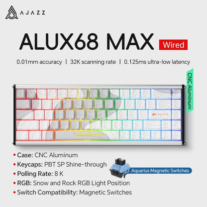Mechanical Keyboard Sixty Mini Wireless ARGB Magnetic Hall