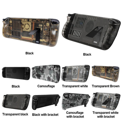 Steam Deck Clear Cooling Back Cover With Stand Bracket