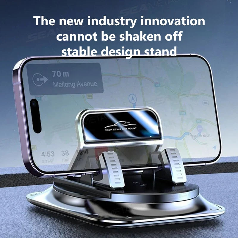 Car Phone Mount 360 Degree Rotation Dashboard Holder Anti Slip Silicone Head Up Navigation Universal Fit Fall 2026 Trend