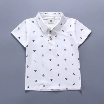Different viewpoint of the boys summer t-shirt and shorts sportsuit - view 5