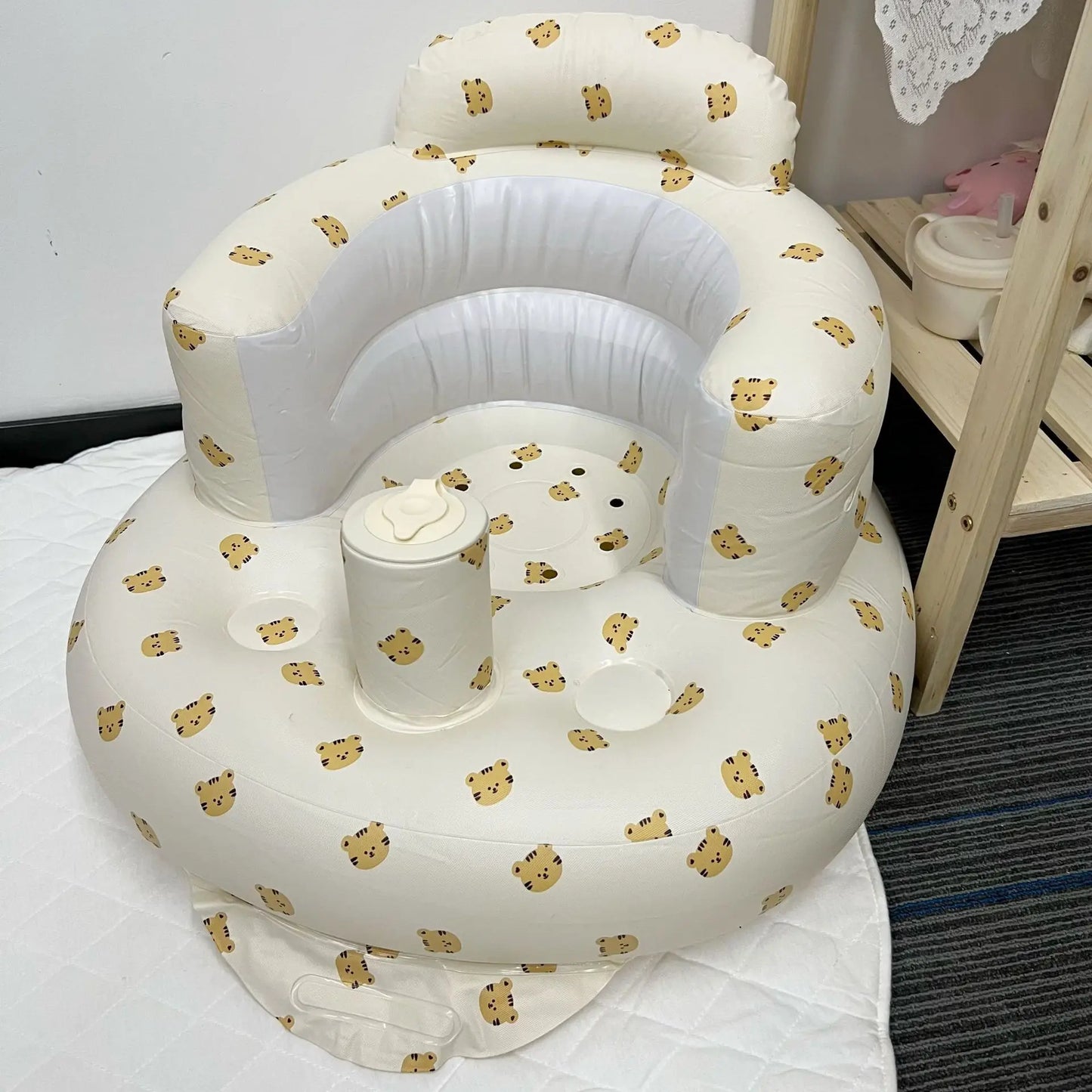 Baby Inflatable Sofa Seat Trainer Infant Sitting Aid Baby Chair Supportive Seat Summer 2025 Confidence Builder