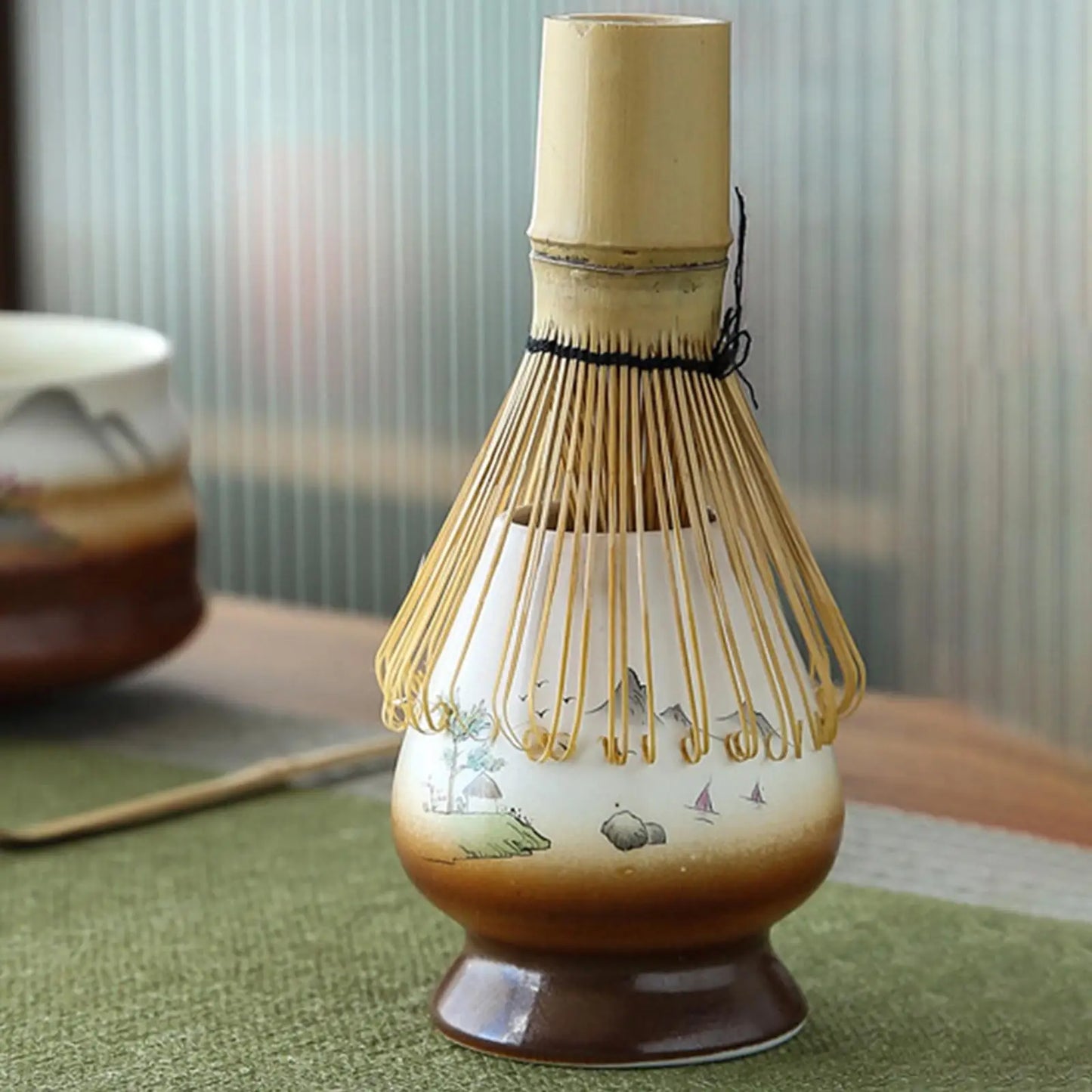 Matcha Whisk Stand Handcrafted Ceramic Holder Tea Ceremony
