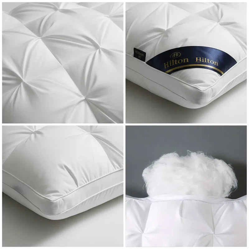 Pillow 60x30cm Cotton Filled Neck Support Hotel Pillow Spring 2026 Home Decor Gift Idea