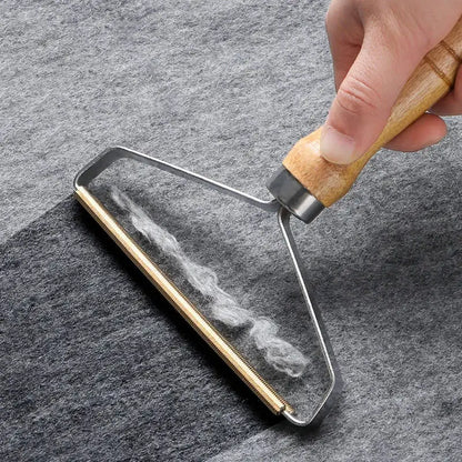 Wooden Brush Portable Lint Remover Pet Hair Cleaning Tool