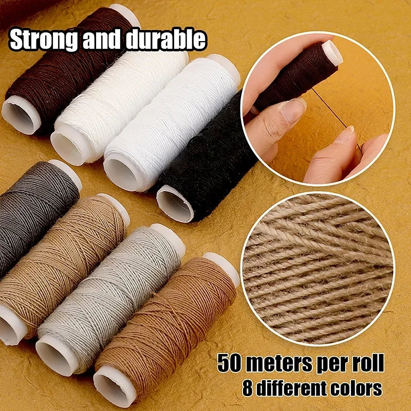 Leather Craft Kit - All-In-One DIY Leather Sewing Tool Set for Home Decor, Fall 2026 Gift Idea