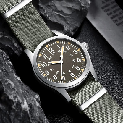Military Quartz Field Watch 37mm Sapphire Fall 2025