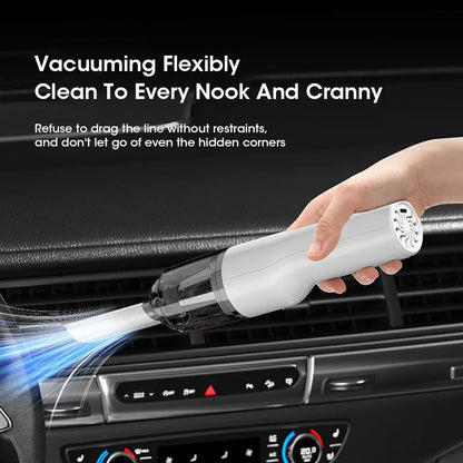 Rechargeable Handheld Car Vacuum Cleaner - Wireless Portable Dust Removal for Household Cleaning