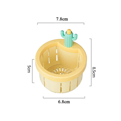 Kitchen Sink Drain Strainer With Handle Cactus Design ABS Plastic Waste Filter Eco Friendly 2026 Gift