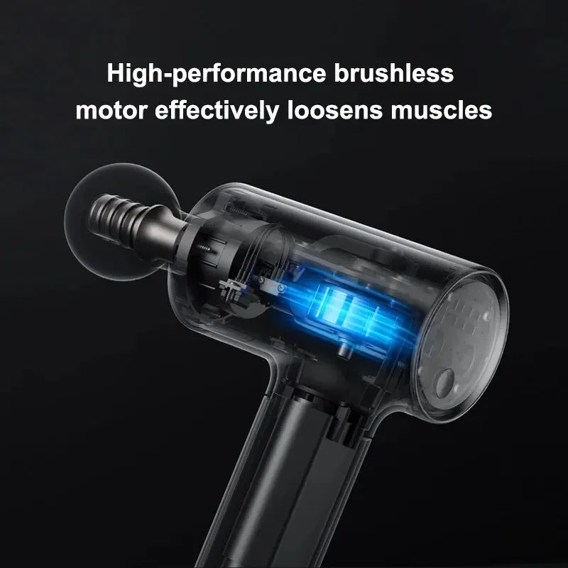 Massage Gun Black Fascia Gun Dual Mode 3 Gear Hot Pack Spring 2026 Wellness Intelligent Safety