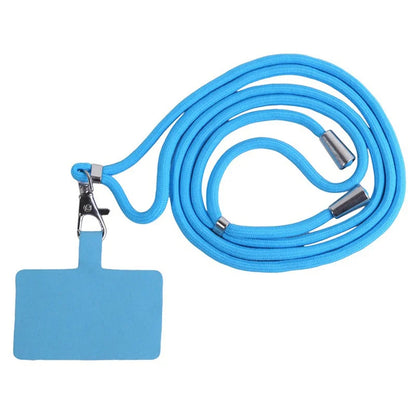 Adjustable Detachable Phone Lanyard with Card Holder & Carabiner - 13 Colors, Nylon Strap Accessory