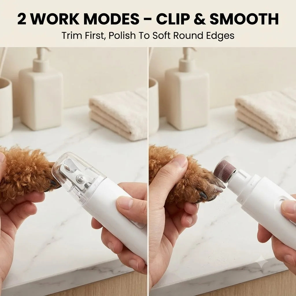 2-in-1 Pet Nail Clipper & Grinder with LED Blood Line Light – USB-C Rechargeable Dog Cat Trimmer 2026
