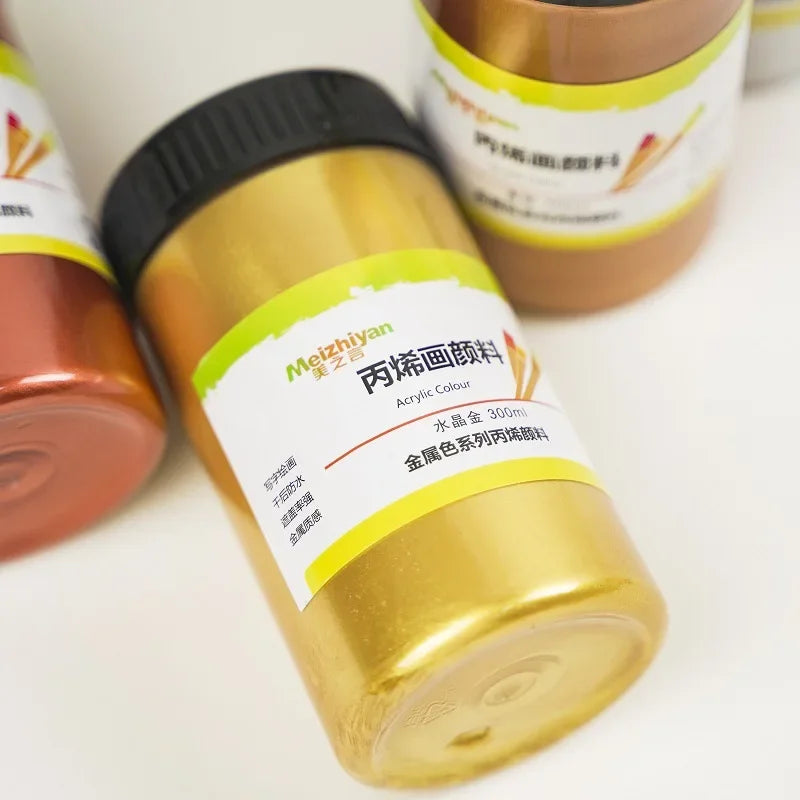 Golden Acrylic Paint Metallic Pearlescent Finish Waterproof Fade Resistant for Gypsum Canvas DIY Craft Supplies Fall 2026