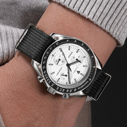 Quartz Chronograph Canvas Watch With Sapphire Crystal