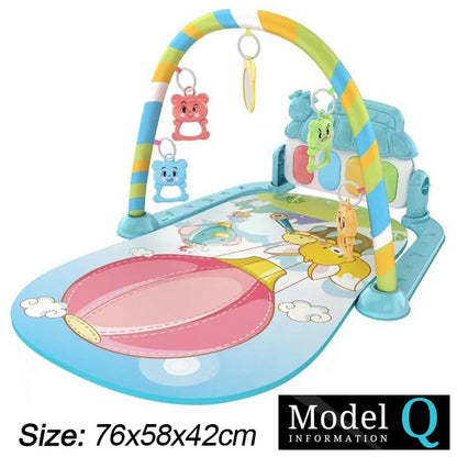 Baby Play Gym Piano Activity Mat With Hanging Toys Newborn Early Education Fall 2025 Sensory Motor Skill Gift