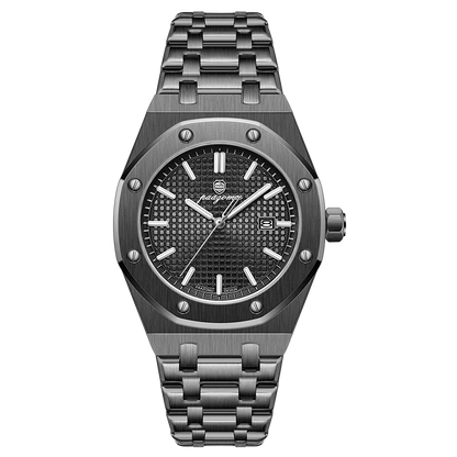 Quartz Stainless Steel Business Watch Waterproof Date