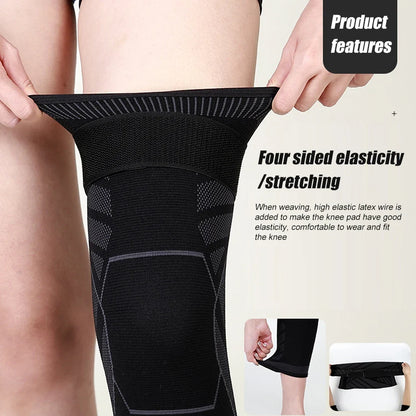 Full Leg Compression Sleeve Long Knee Support for Cycling Hiking Basketball – Pair 2026