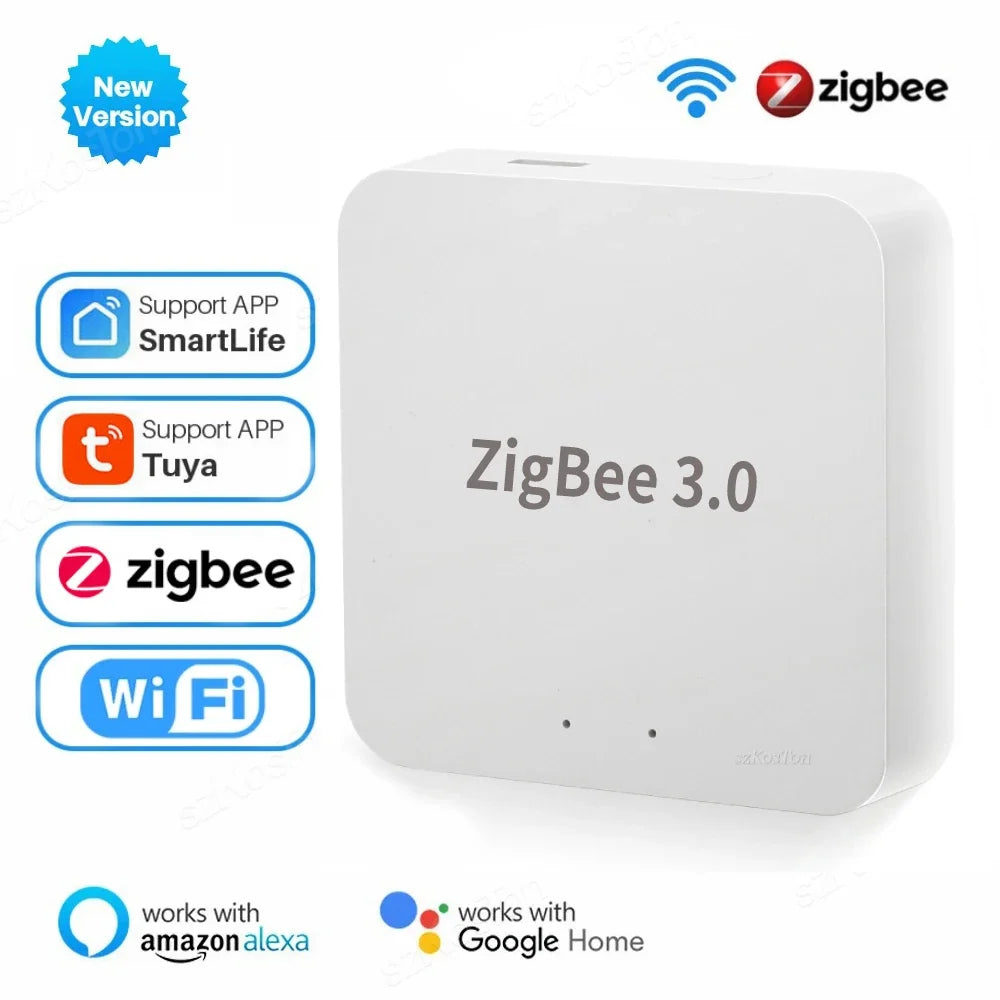 Tuya Zigbee 3.0 Gateway Hub Smart Home Wireless Bridge Alexa Google