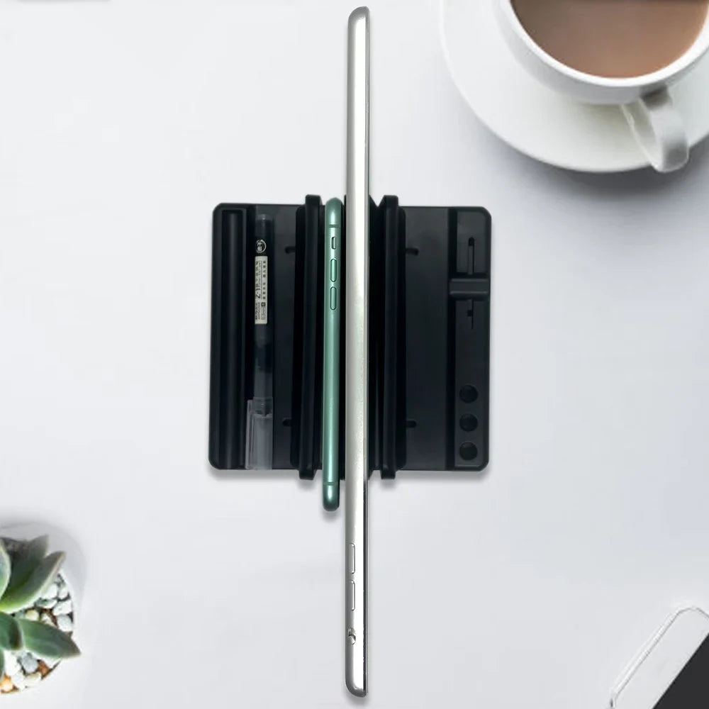 Vertical Laptop Stand with Adjustable Width - Space-Saving Computer Accessories for Office Desks