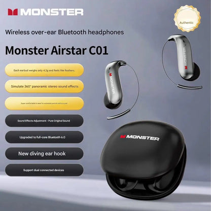 Bluetooth Headphones Ear Hook Wireless Noise Canceling Waterproof Fall 2026 Gift
