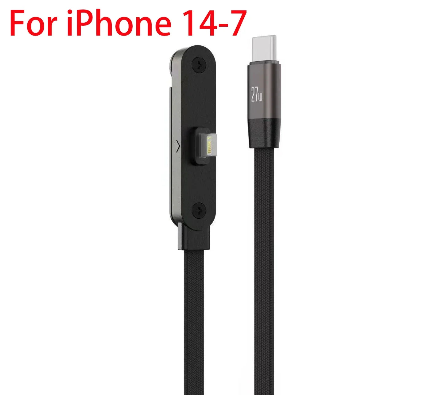 USB-C Fast Charging Cable - Elbow Design, 240W, Type-C To Type-C, Foldable Phone Stand, Back To School 2026 Gift